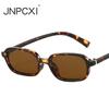  New Vintage Small Rectangle Sunglasses Women Shades UV400 Fashion Men Sun Glasses Clear Lens Frame