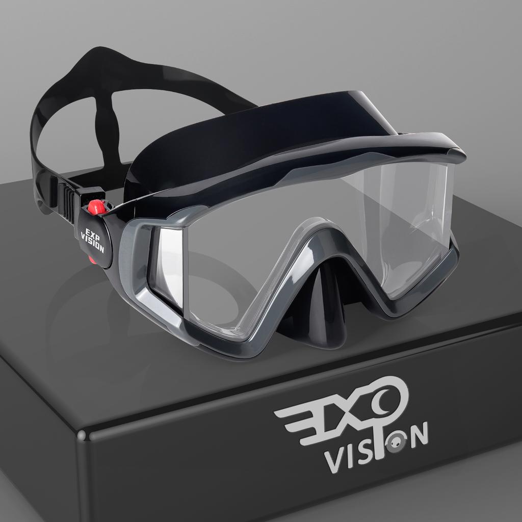 Маска для подводного плавания с аквалангом для взрослых Pano 3 Панорамная маска для подводного плавания с закаленным стеклом, очки для плавания премиум-класса с защитой носа для подводного плавания