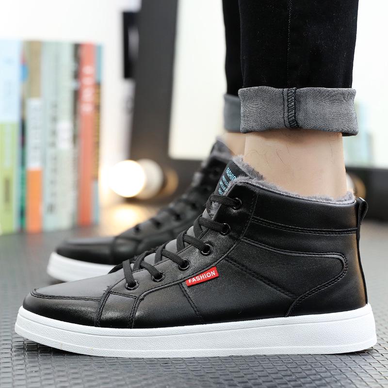 Мода Зимние ботинки Мужские ботинки Рабочие ботинки для улицы Мужские теплые ботинки Wither Нескользящие кроссовки Теплые ботинки 2024 Модная обувь