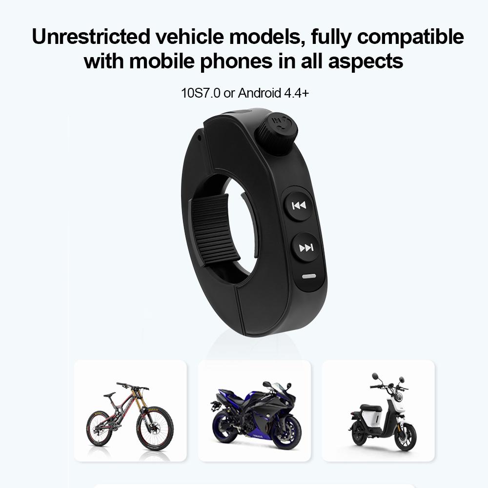 Wireless Media Button Remote Controller for Car Motorcycle Bicycles Bluetooth Hands-free Call MP3 Music Player Wireless Media Controller In Handlebar