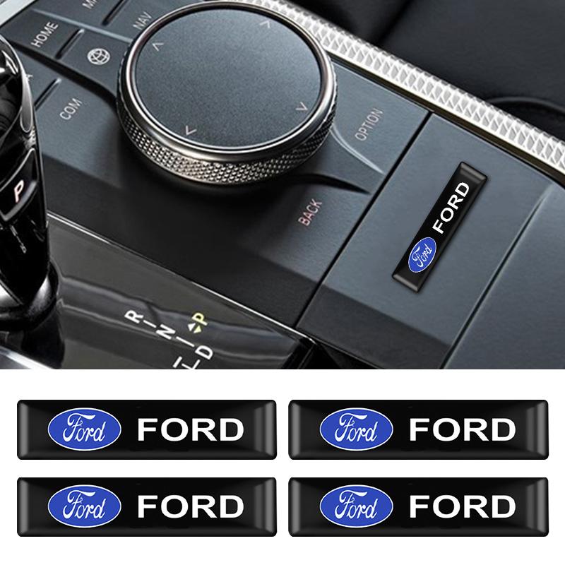 AACY1 10/20PC Car Styling 3D Epoxy Decoration Emblem Sticker Decal For Ford Fiesta EcoSport ESCORT Ranger Mondeo Mustang FOCUS 2 3 4 5
