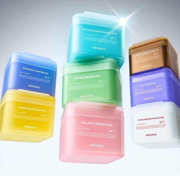 Mediheal Тонер-пад 100+100 подушечек, двойная упаковка (7типов)