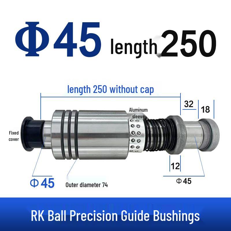 Replacement Disc Mill Mold Accessories - Cross Roller Rolling Rubber Sleeve & Outer Guide Post Bushing Set