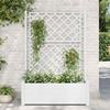 VidaXL Planter with Trellis Raised Garden Bed Flower Box Plant Container Outdoor Patio 313983