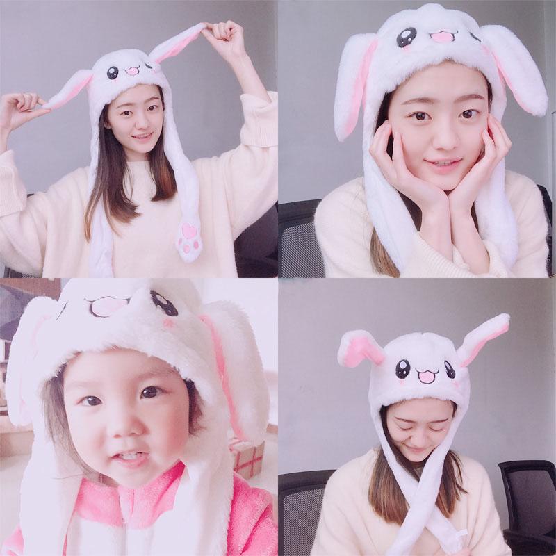 Милый мультфильм Dance Ears Rabbit Beanie Hat Airbag Cap