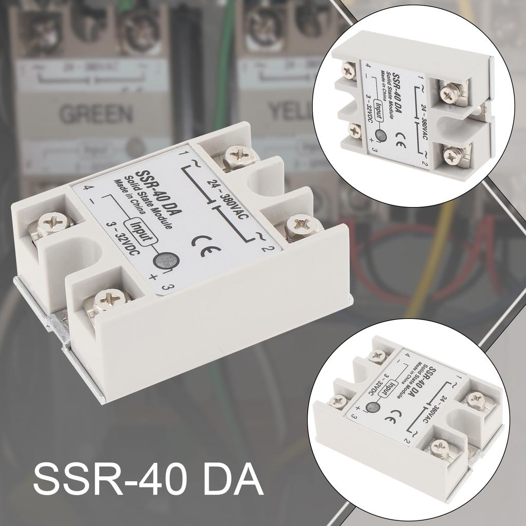 1 шт. SSR-25 DA/SSR-40 DA DC 3-32 В переменного тока 24-380 В твердотельное реле
