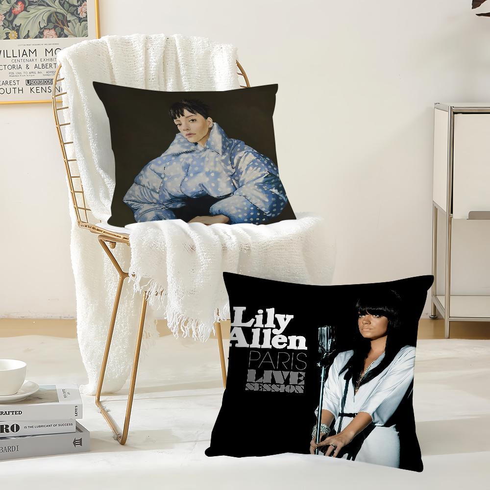 Наволочка для подушки с изображением певицы Lily Allen 'West End Girl'. Подходит для спален, гостиных, автомобилей. Домашний декор.
