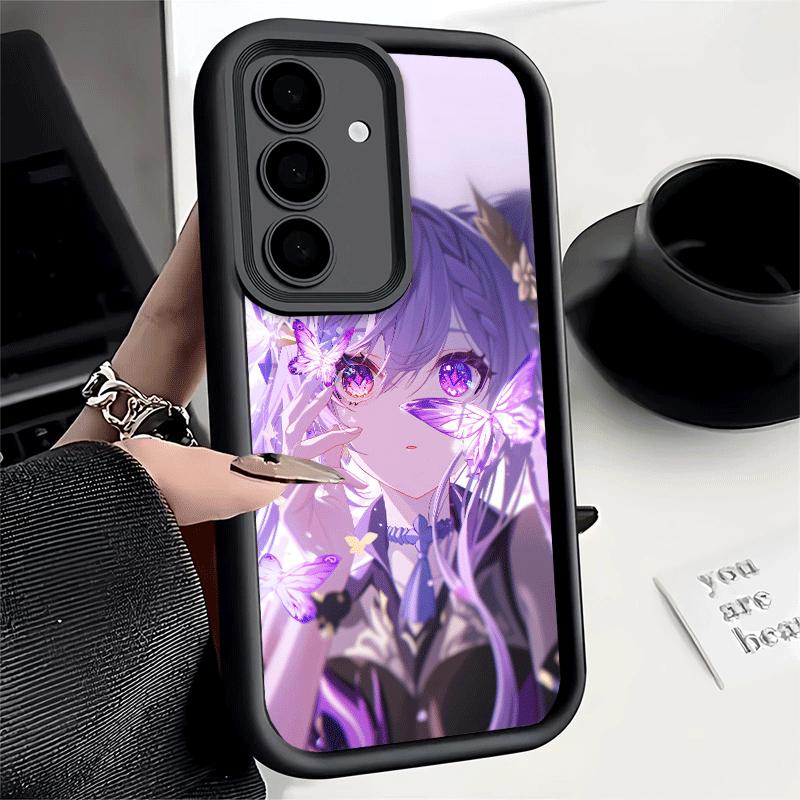 Phone Case for Samsung Galaxy S26 S25 Ultra S24 FE Genshin Impact Keqing Shell S23 Plus S22 + S21 S20 5G Soft Silicone Funda
