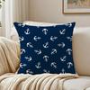 Ocean Sailor Logo Pattern Pillow Case Organic Short Plush Cushion Covers Breathable Washable WrinkleResistant