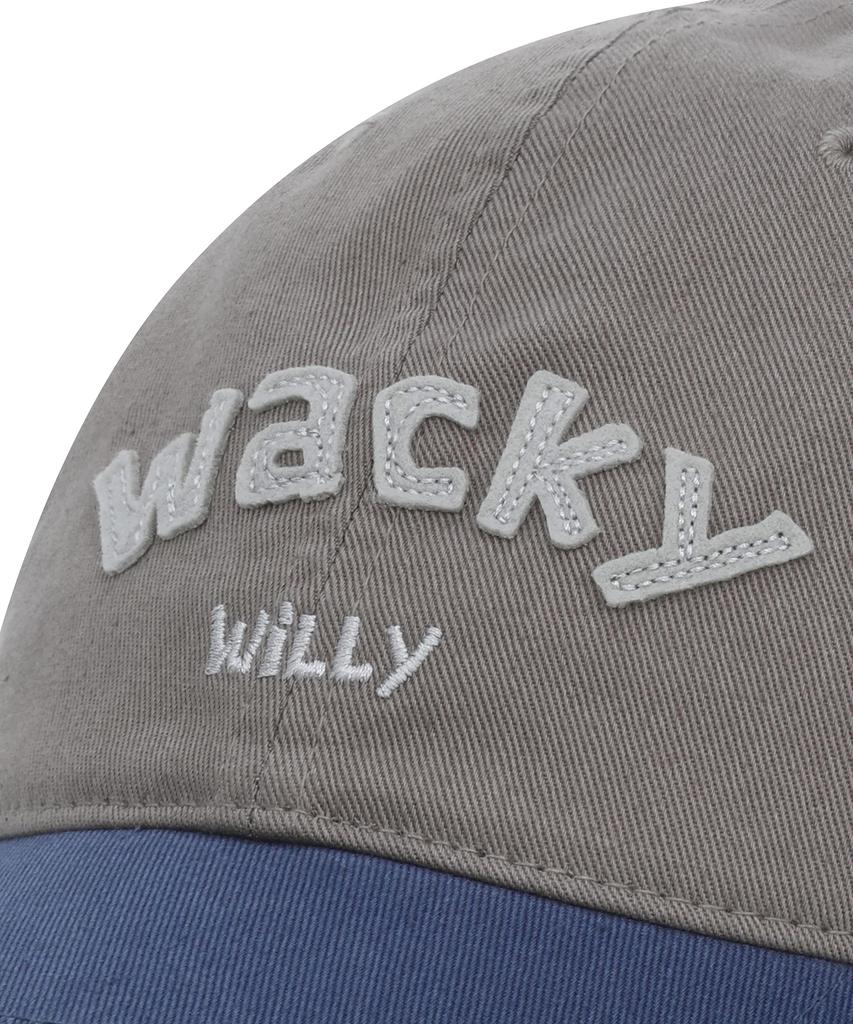 Кепка с аппликацией WACKY WILLY и контрастными деталями (3 цвета)
