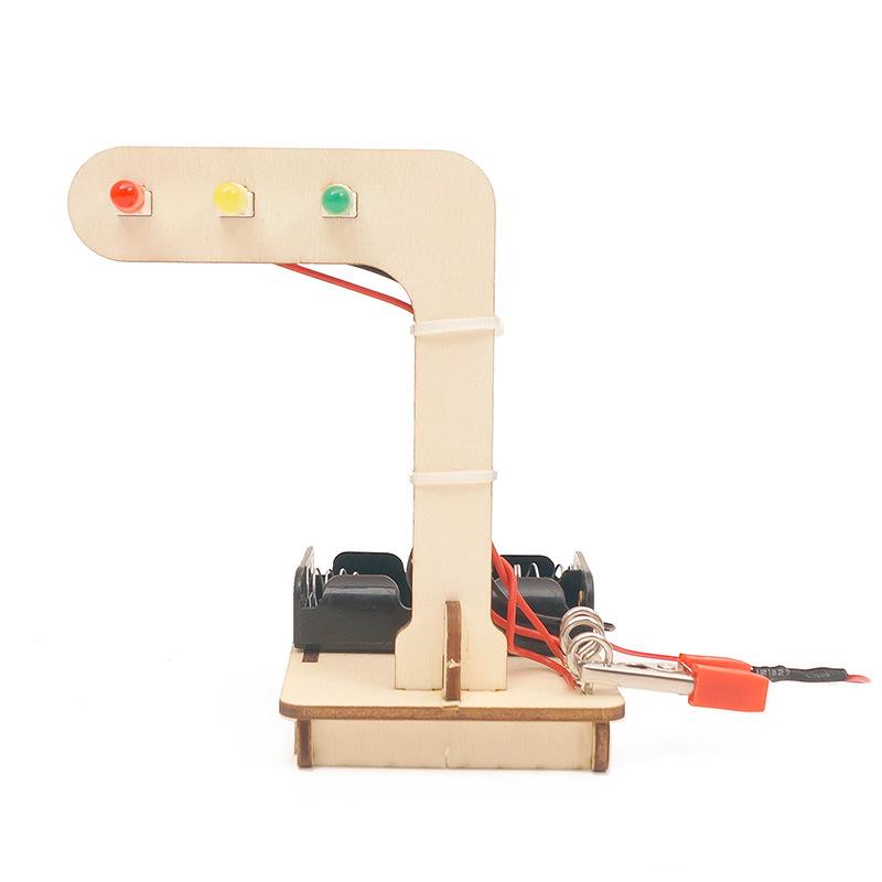 STEM Physics Science Learning Kids Educational Toy Diy Traffic Light