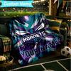 1PC Custom Name Blanket Charlotte Logo Art Flannel blankets Patterns Throw Blanket All-Season Soft Gift for Couch, Bed, Camping, Birthday gifts
