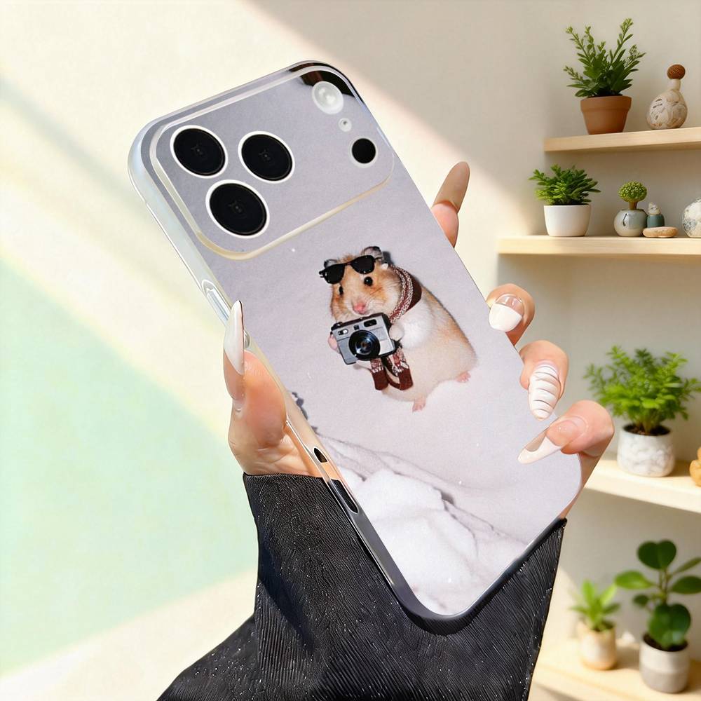 Animal Pet Hamster Cute Phone Case For iPhone 17,16,15,14,13,12,11,Pro,Max,Plus,Mini,SE4,E Magnetic For Magsafe Wireless
