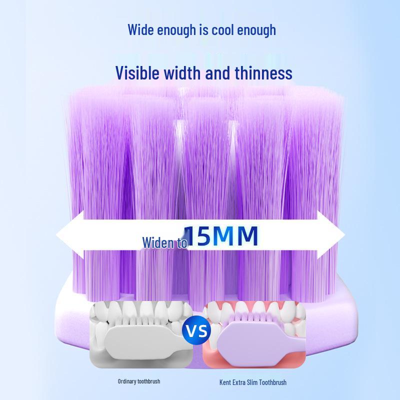 Кент Семейная Упаковка: 5 детских зубных щеток с мягкой щетиной и широкими головками для взрослых - Подходят как для мужчин, так и для женщин и пар