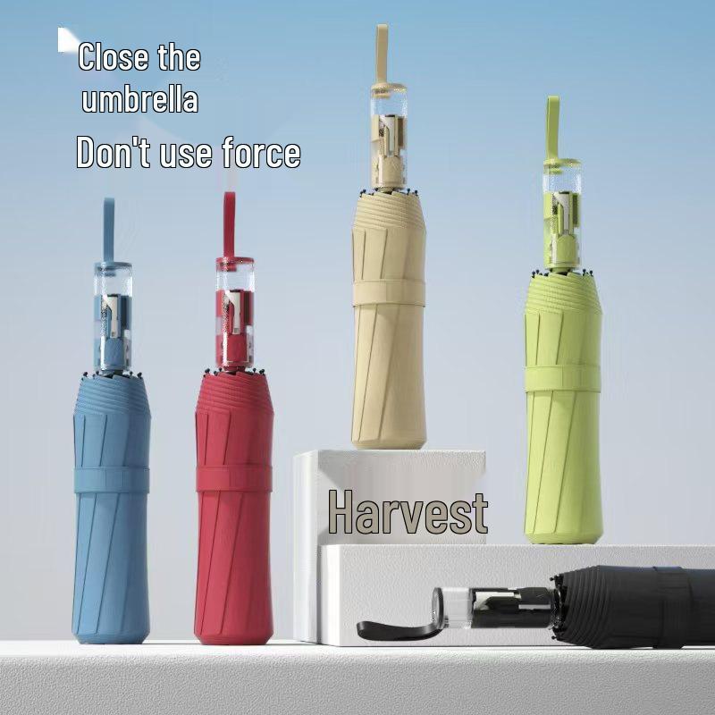 Автоматический солнцезащитный и дождевой зонт с защитой от УФ-лучей и защитой от обратного отскока, ощущение высокого класса