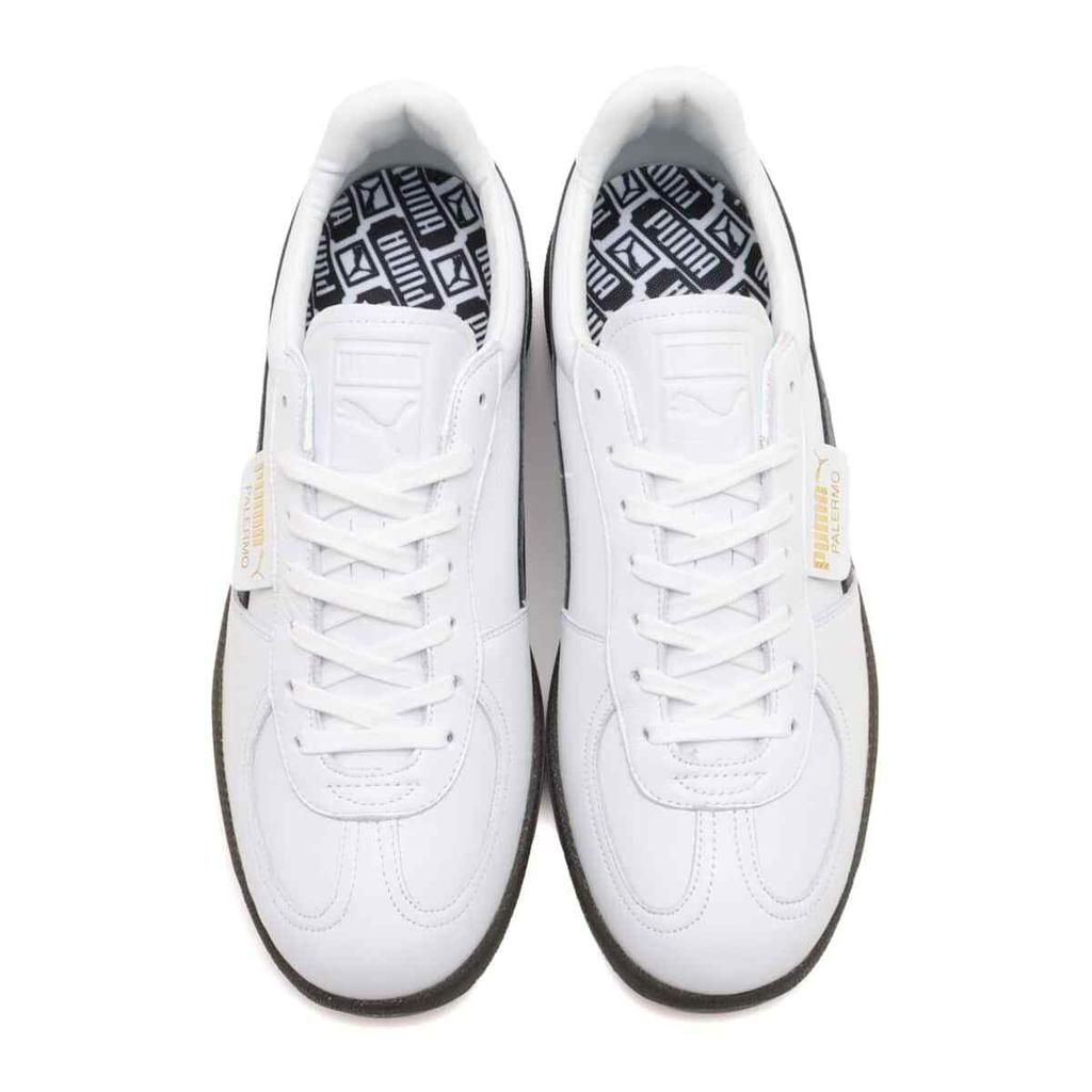 402384-02 PUMA PALERMO LTH MIJ PUMA WHITE-PUMA BLACK (Men's)