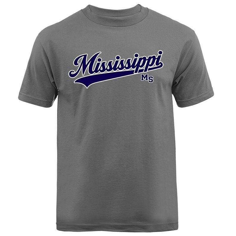 State of Mississippi Swoosh MS Graphic T-shirt