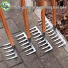 Nine-Tooth Iron Rake: Multi-Purpose Agricultural Tool for Soil Tilling, Weed Removal, and Grass Raking