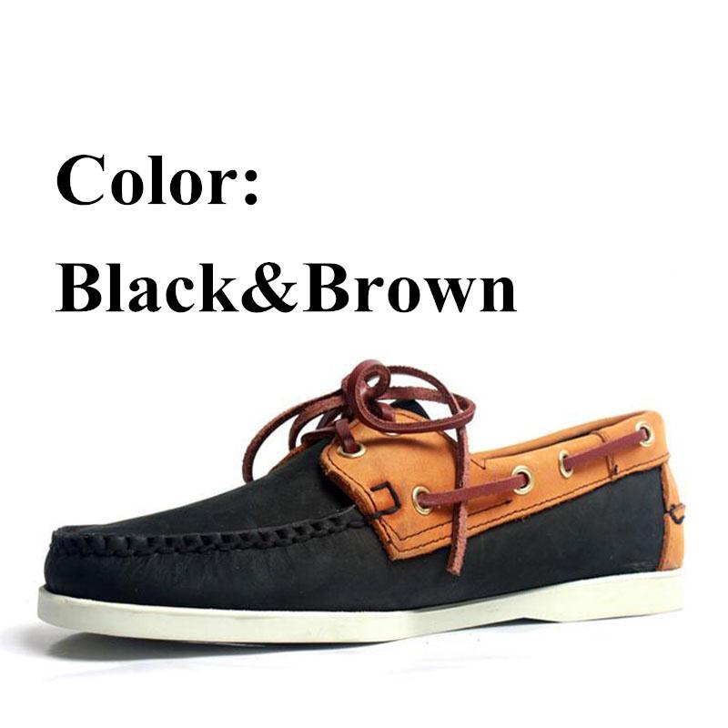 Мужские и женские туфли-лодочки из натуральной кожи, классические туфли Homme Femme Boat, большие размеры, темно-синие, черные, коричневые, фирменные туфли-лоферы A047