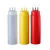 3 Nozzles Squeezing Sauce Bottle Graduated Jam Container New Squeeze Bottles