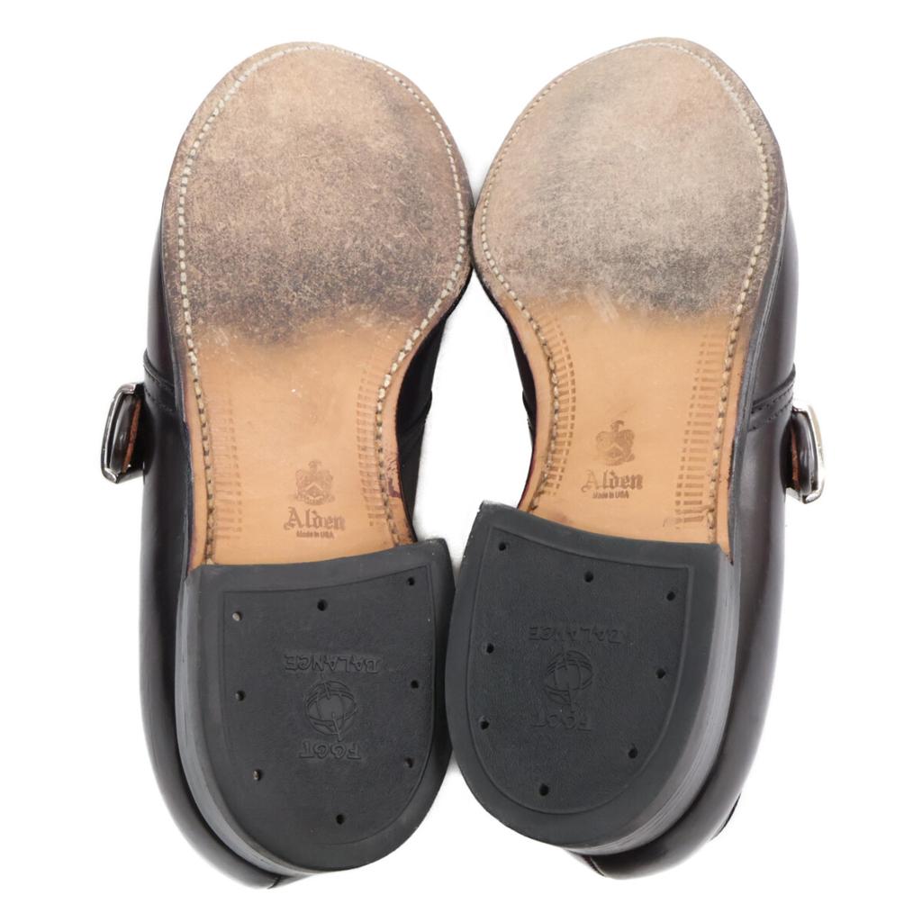 Alden 1878 Cordovan Modified Last Single Monk shoes 8D BurgundyUsed