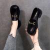 Shoes Women's Spring and Autumn New Women's Shoes Versatile Small Leather Shoes One Pedal Soft-soled Single Shoes