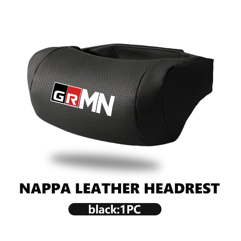 For Toyota Car Accessories Seat Headrest Auto Logo Neck Pillow GRsport Hilux Aygo Yaris Corolla Rav4 GR Auris