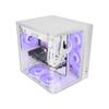 Mars Gaming MC-CURV Caja Gaming Atx Triple Cristal Templado Curvado Doble Cámara USB-C Blanco