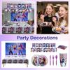 Birthday Theme Party Decoration Banner Pull Flag Cake Flag Balloon- Set
