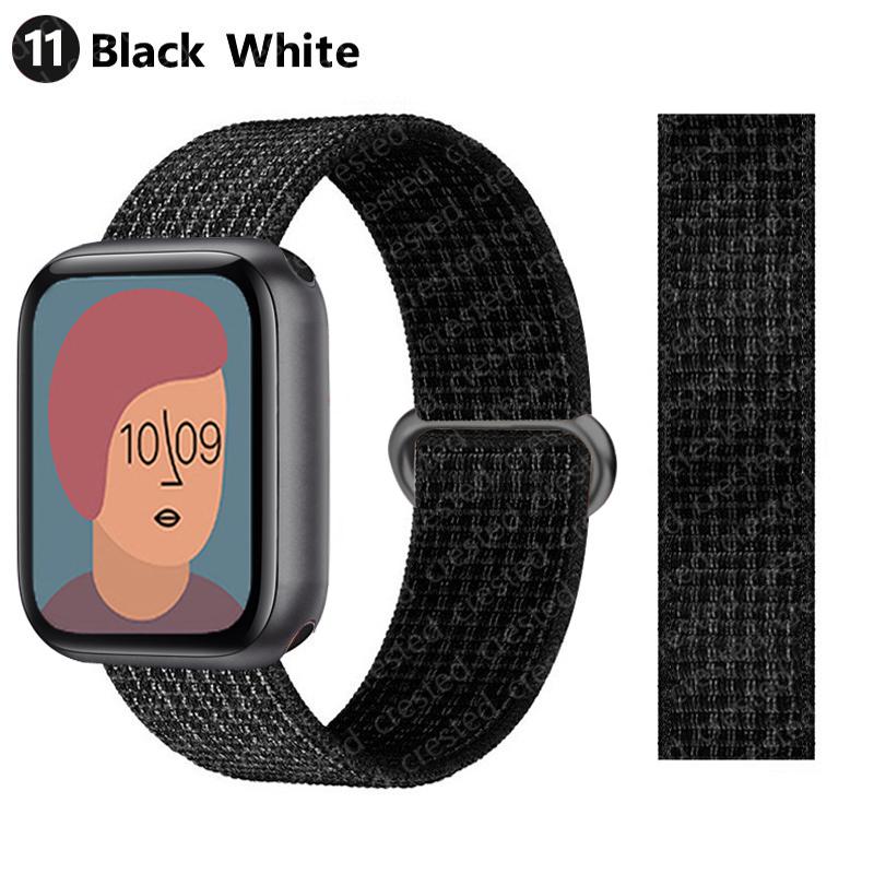 2 шт. Ремешки Для Apple Watch Band 44 мм 40 мм 45 мм 46 мм 42 мм 49 мм 41 мм Нейлоновый петлевой браслет iwatch Серия 10 9 8 7 6 5 3 se ultra 2