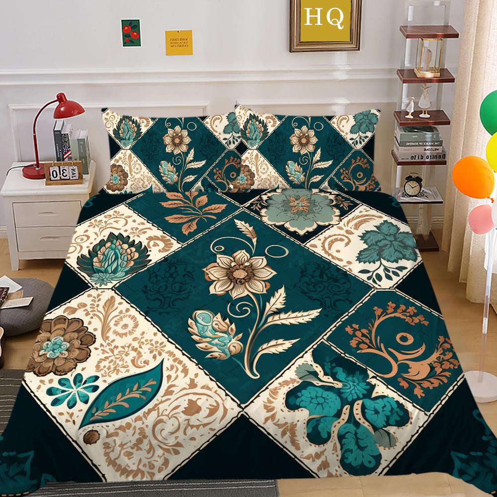 Домашнее постельное белье 3D Высокое качество с принтом пейсли для женщин, королевский размер, декор для спальни, комплект постельного белья, покрывало