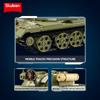 Нетоксичный Набор Строительных Блоков Армейский Средний Танк Т-54С 604 Детали WW2 Танковое Оружие С Фигуркой Образовательные Игрушки DIY Для Детей