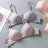 Women Bra Push Up Thin Padded No Steel Ring Adjustable Shoulder Strap Deep V Neck Breathable Breast Support Lady Brassiere Female Underwear