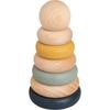 BabyOnly Silicone Wood Ring Stacking for Newborns, Earth, 1 Piece, Korean Baby Products