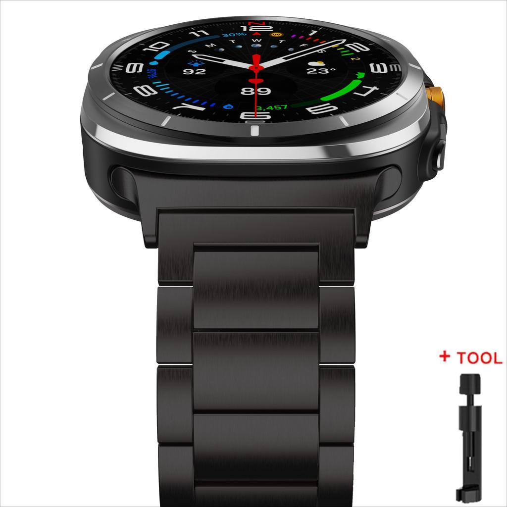 Роскошный титановый браслет для Samsung Galaxy Watch 8 40мм 44мм 8Classic 46мм для Galaxy 7Ultra/Ultra 2025 47мм Металлический ремешок без зазоров