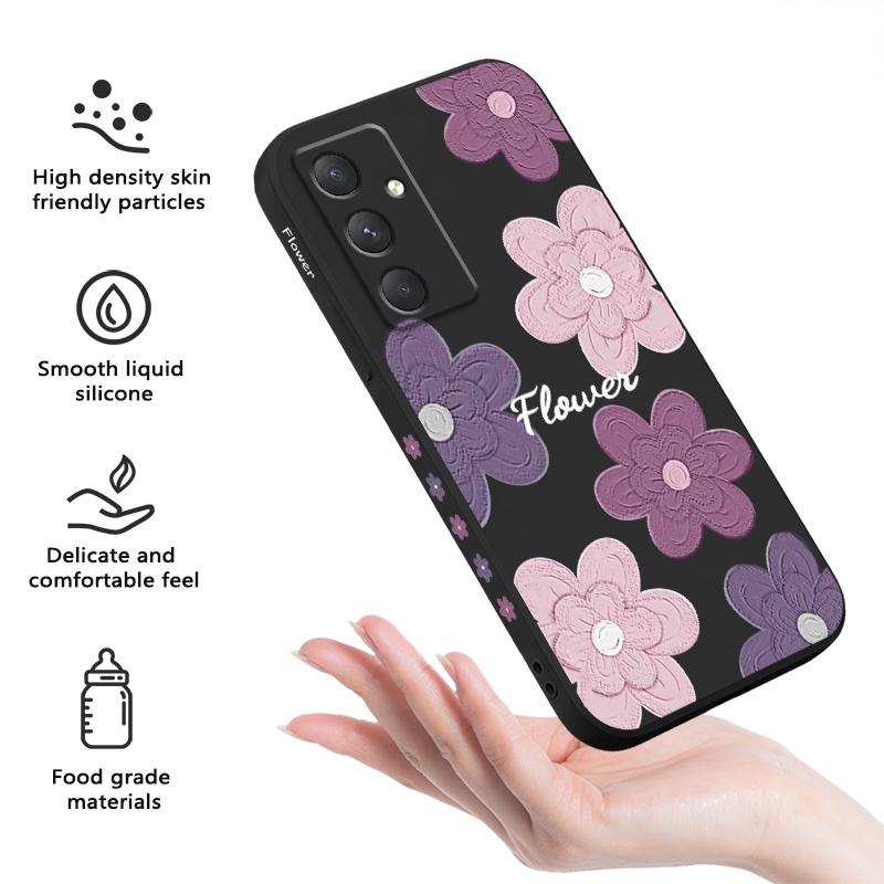 Пестрые Цветы Чехол для Телефона Для Samsung Galaxy A56 A36 A26 A16 A06 A55 A35 A25 A15 A05 A05S A54 A34 A24 A14 A04 A04S A04E 4G 5G C
