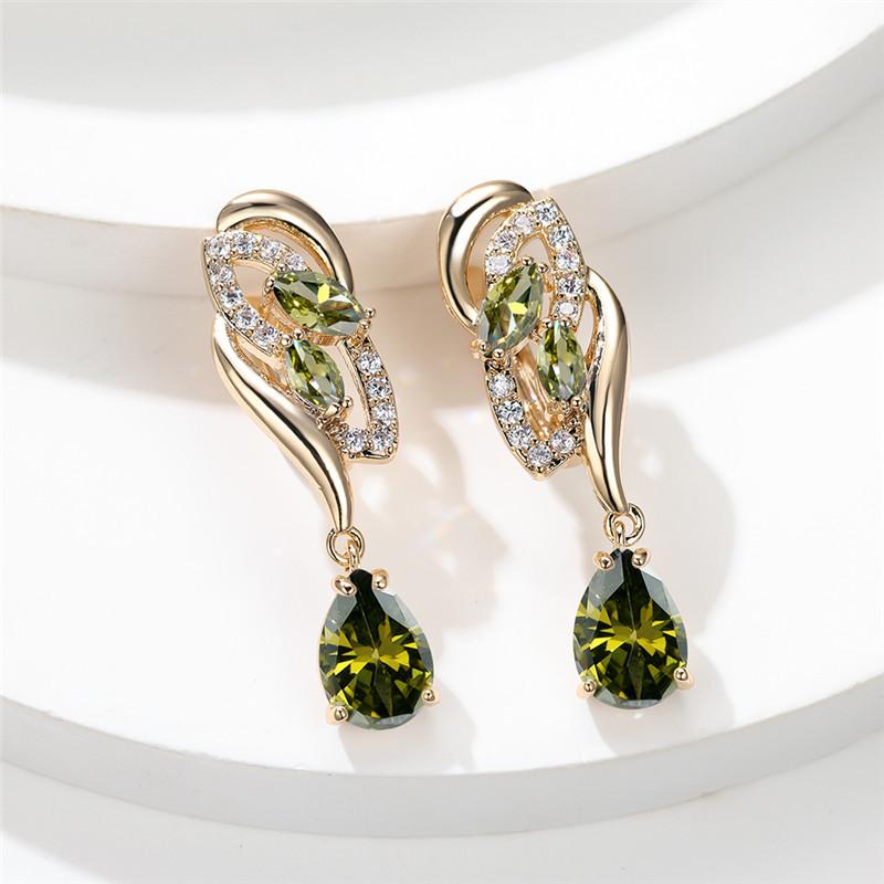 Серьги-капельки серебряного цвета с огранкой «капля воды», синий, белый, красный камень, серьги-капли с разноцветным камнем огранки «маркиза», серьги-кольца, предложение на годовщину, подарок