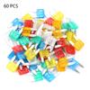 60pcs Multicolor Profile Small Size Mini Blade Fuse Assortment Auto Car Truck Fuses Set (S)