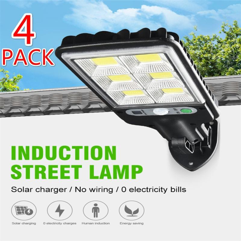 Новый 1/2/3/4/5PACK 5000W солнечный уличный свет PIR датчик движения с регулируемой яркостью света наружный водонепроницаемый ночник IP65 свет 100LED