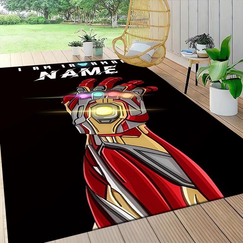 Custom Name Spider-Man Mask Carpet Rug Customizable Soft Washable Anti-Slip Home Living Room Sofa Mats Personalized Rug. 090918
