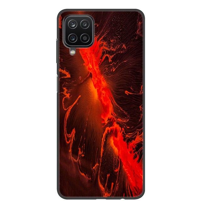 Чехол для Samsung A12, 2021, черные мягкие силиконовые чехлы из ТПУ для телефонов Samsung Galaxy A12 M12, чехол с крутым дизайном, чехол-бампер A 12