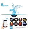 3D голографический вентилятор 43 см Wi-Fi 3D голографический проектор рекламный дисплей световой Hd голографический проектор для магазинов баров вечеринок Рождество