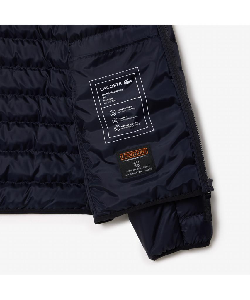 Lacoste Men'S Thermore Hooded Lightweight Padded Jacket Bh7228-55N Hde