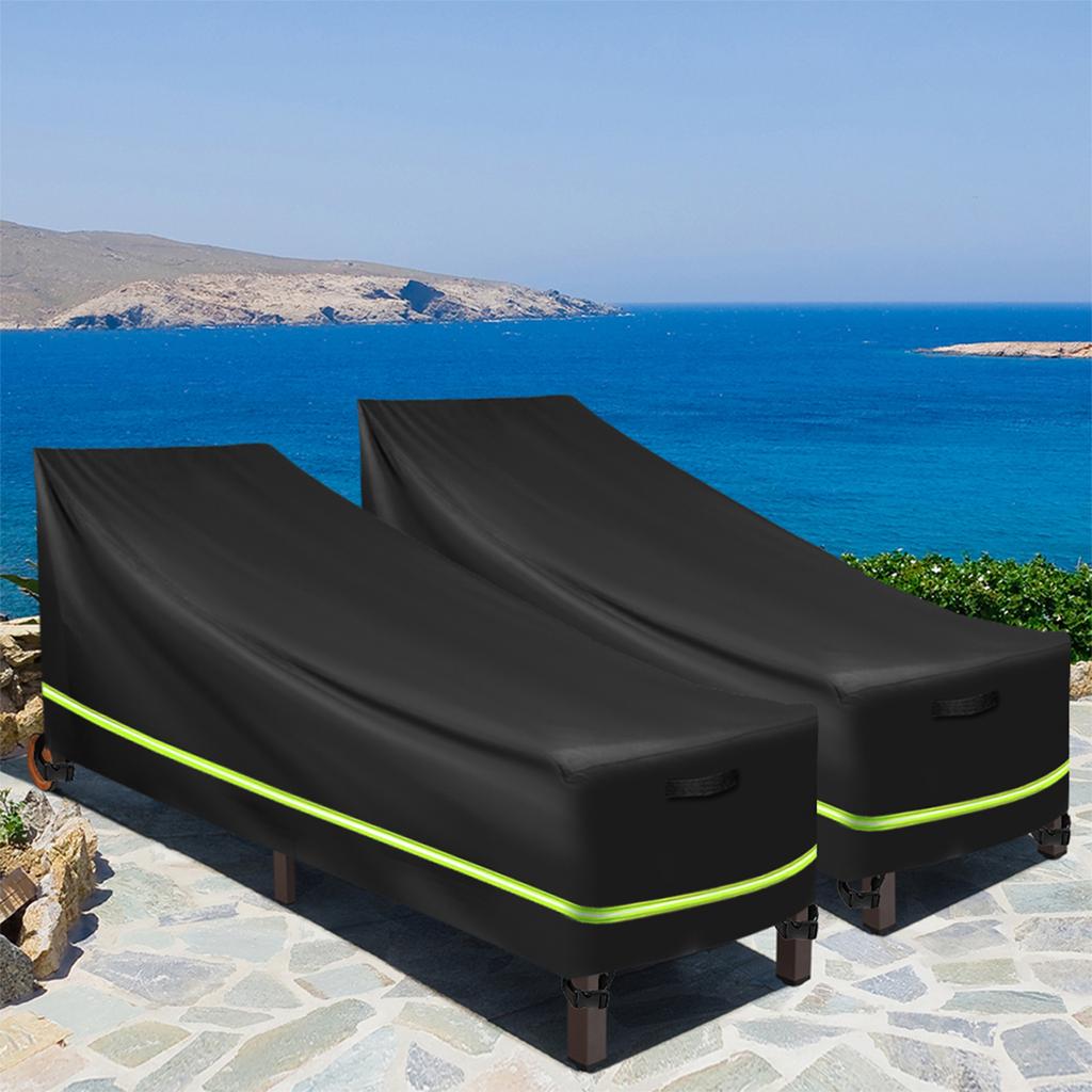 Водонепроницаемый мебельный шезлонг из ротанга, шезлонг, чехол для шезлонга, сверхмощная защита