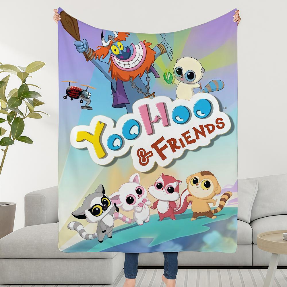 Мультяшное одеяло Y-YooHooS и F-Friends Мягкое Теплое Пушистое Плед Супер Детские Игрушки Кровать Диван Автомобиль Колыбель