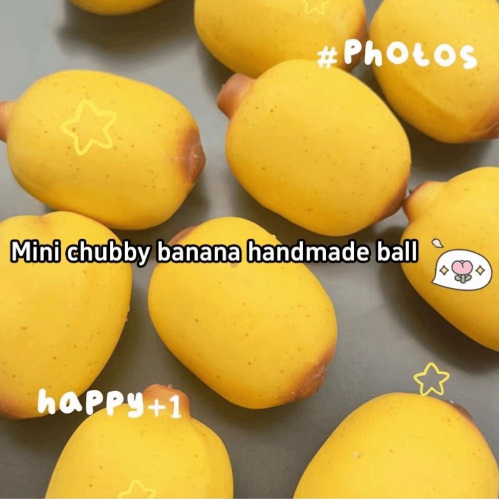 Shapeable Mini Banana Handmade Ball Crunchy Crispy Sesame Banana Squishy Toy Adult Use