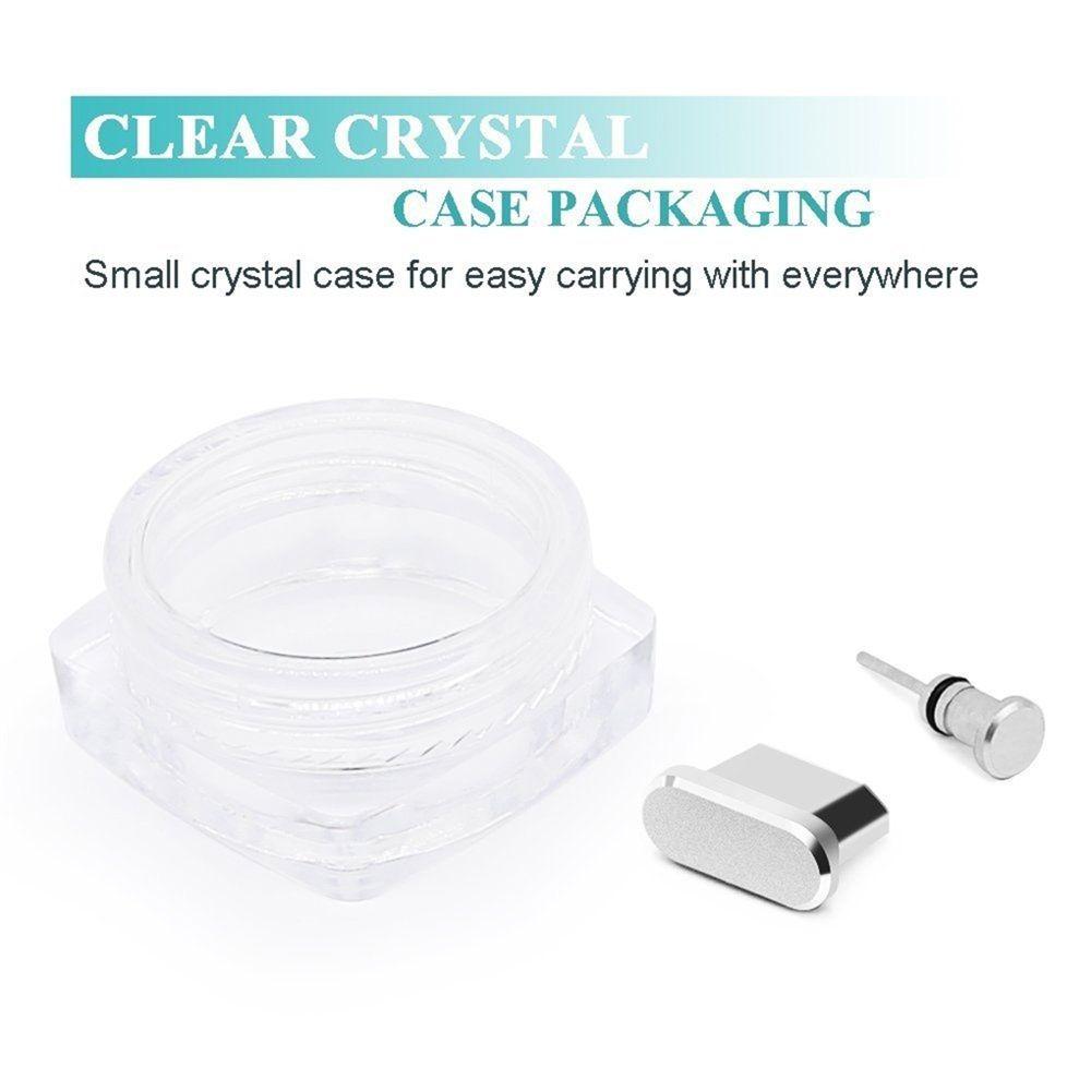 Anti-Dust Earphone Port Retrieve Card Pin Micro USB Metal Dust Plug for Android Phone 3.5mm Jack