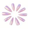 European And American Nail Art, Nail Plate Electroplated Chrome Mirror Spice Girl Wind Long-Pointed Nail, Wearing Nail