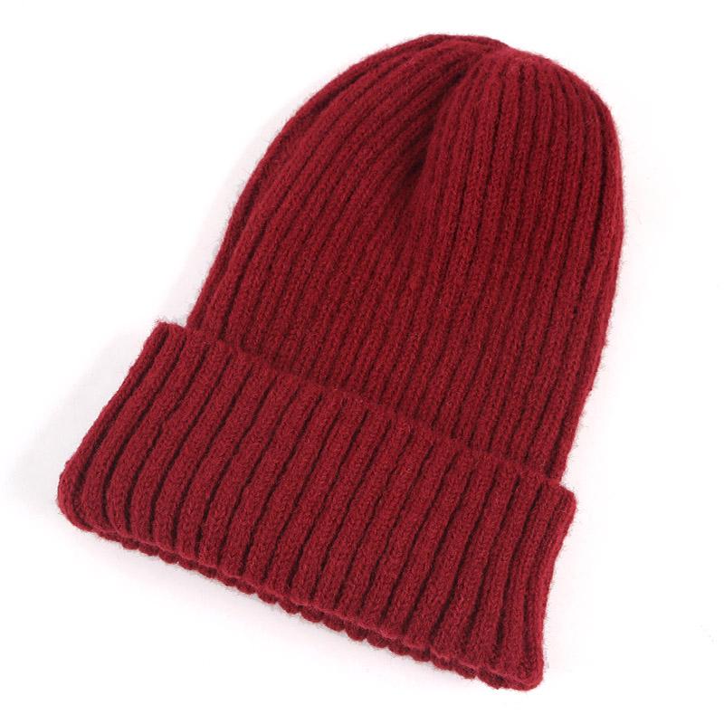 Winter Knitted Hat Women Beanie Autumn Warm Soft Trendy Kpop Style Beanies Skullies Hats Girls Bonnet Ladies Cap