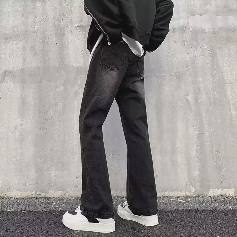 Men's Loose Straight Flared Jeans - Trendy High-End American Style for Spring and Autumn